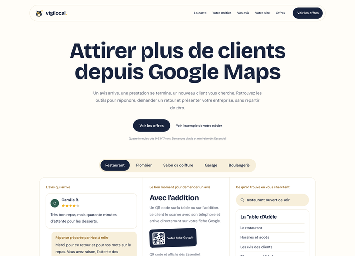 Aperçu de Votre métier